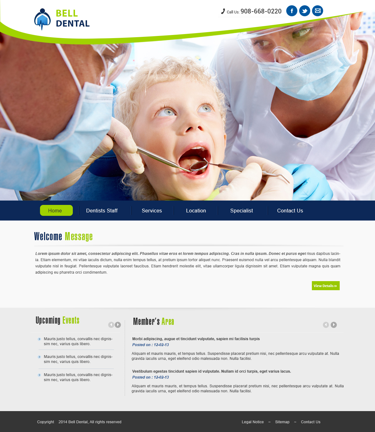 Web Design by webxvision for Brian Bell, DDS | Design #3618815