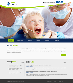 Web Design by webxvision for Brian Bell, DDS | Design #3618815