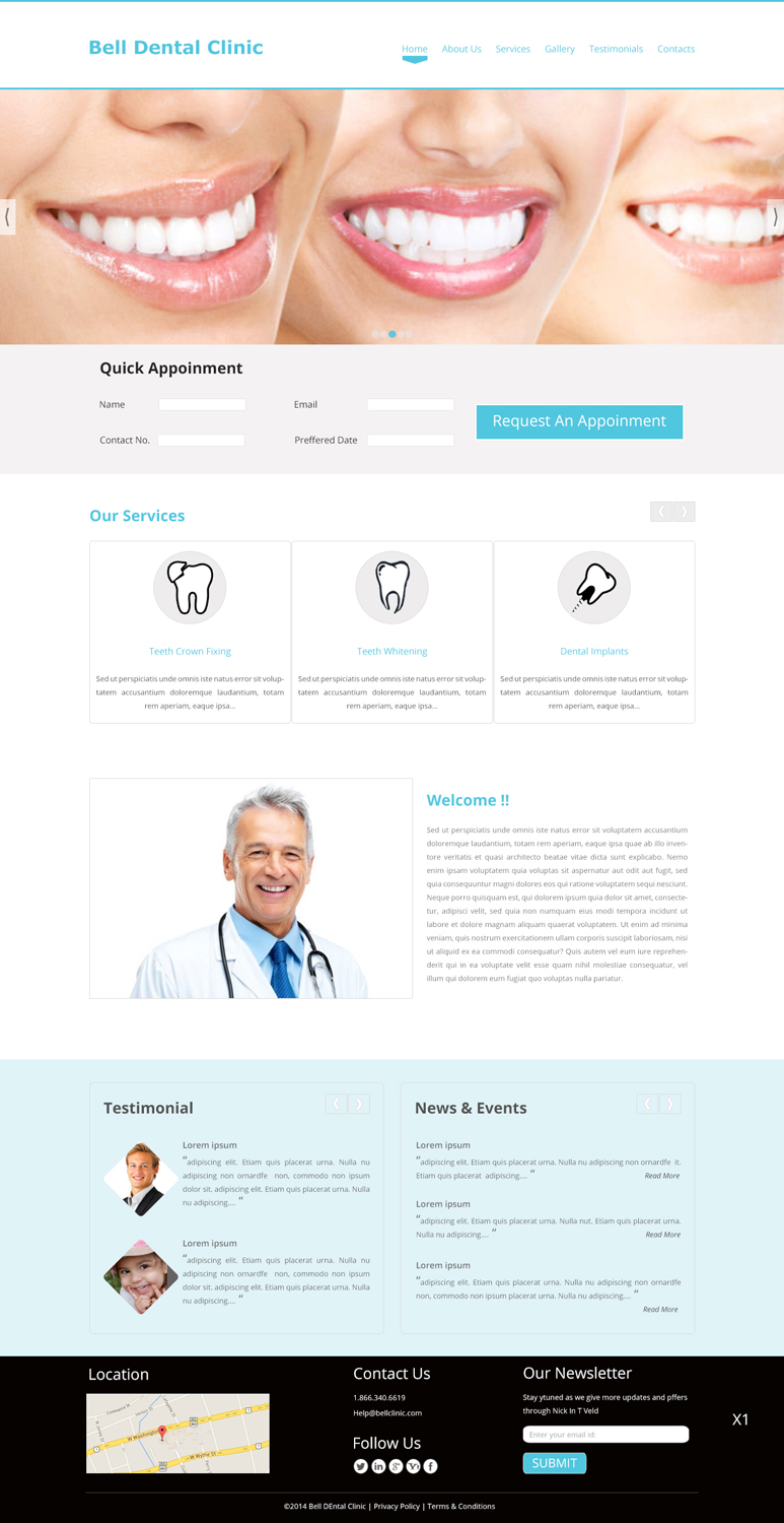 Web Design by pb for Brian Bell, DDS | Design #3578517