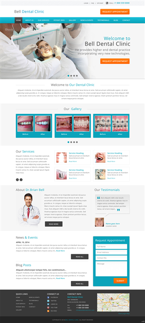 Web Design par pb pour Brian Bell, DDS | Design : #3578519