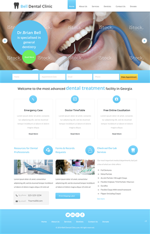 Web Design par pb pour Brian Bell, DDS | Design : #3578523
