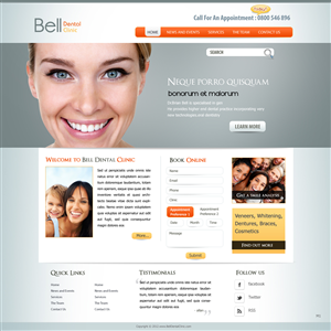 Web Design par pb pour Brian Bell, DDS | Design : #3578525