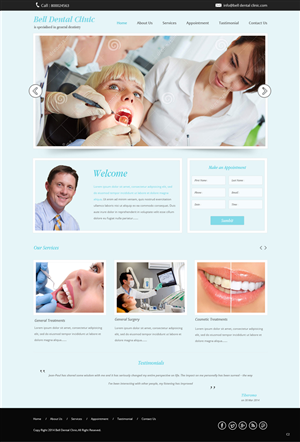 Web Design par pb pour Brian Bell, DDS | Design : #3578552