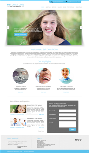Web Design par pb pour Brian Bell, DDS | Design : #3578558