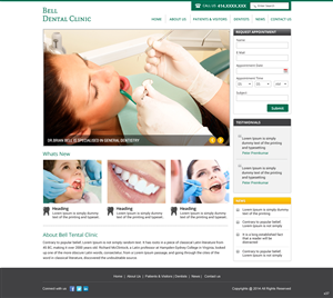 Web Design par pb pour Brian Bell, DDS | Design : #3578562