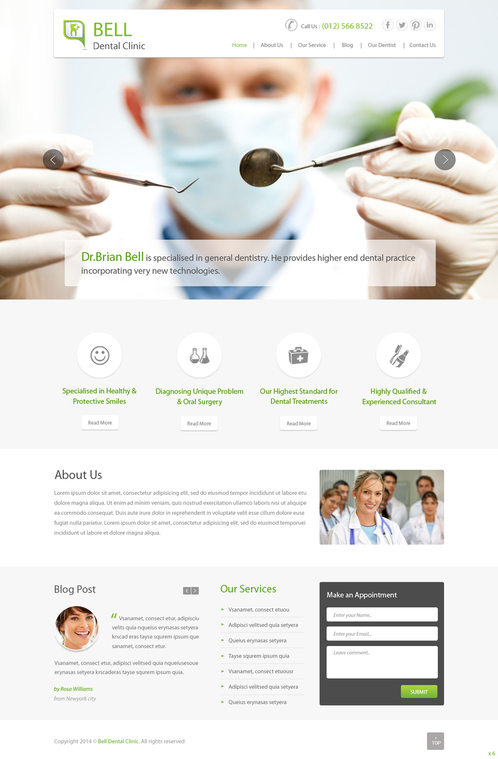 Web Design by pb for Brian Bell, DDS | Design #3578565