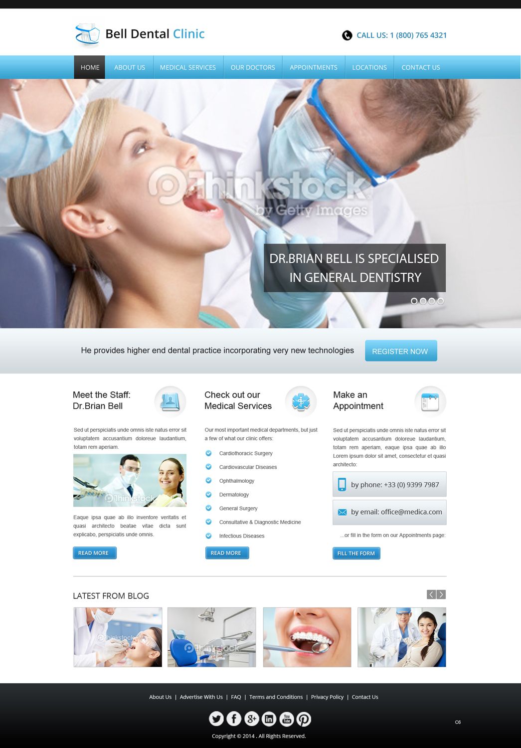 Web Design by pb for Brian Bell, DDS | Design #3578569