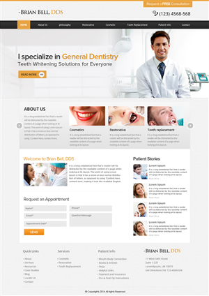 Web Design par OM pour Brian Bell, DDS | Design : #3589273