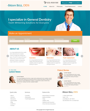 Web Design par OM pour Brian Bell, DDS | Design : #3589280