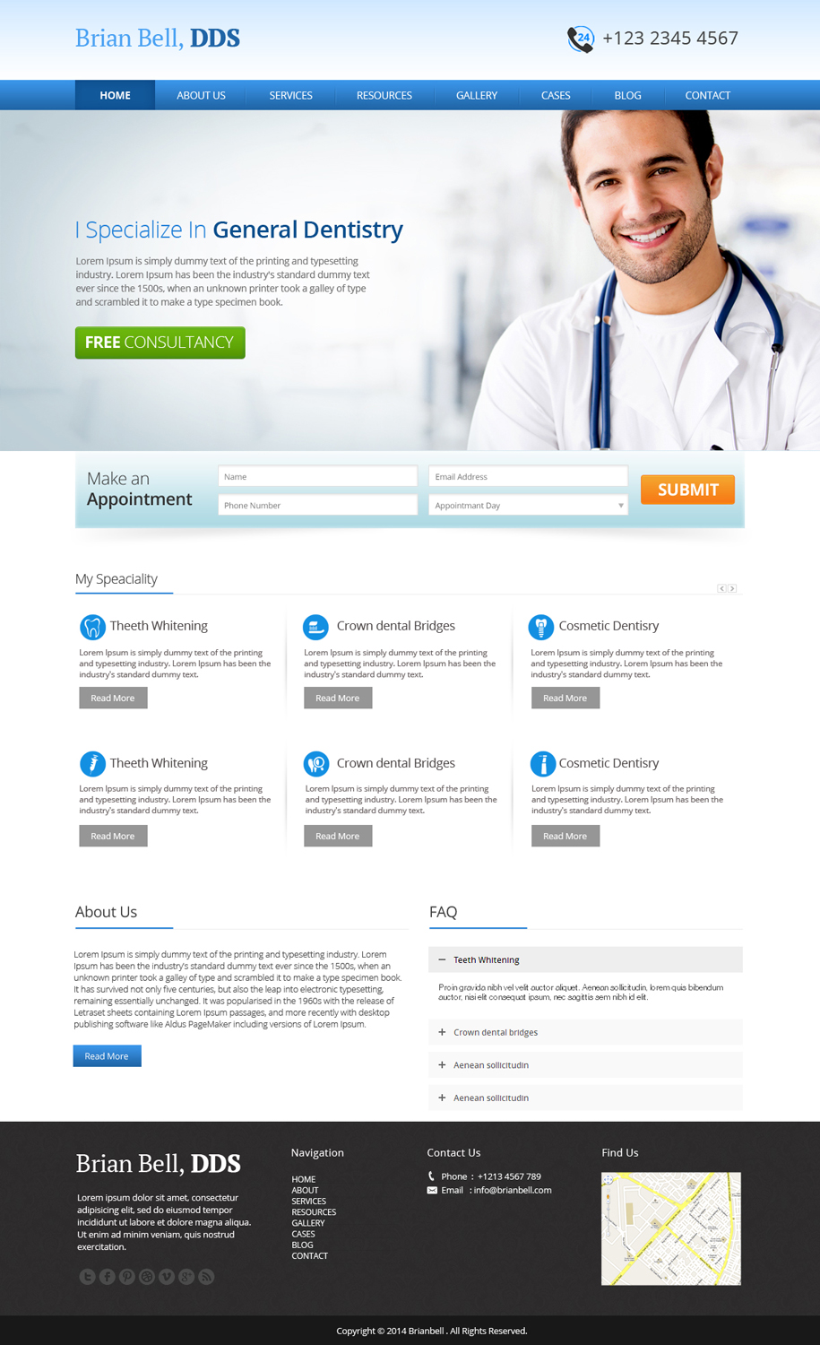 Web Design par OM pour Brian Bell, DDS | Design #3589286