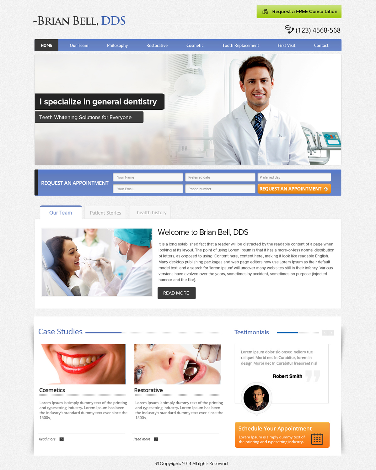 Diseño Web por OM para Brian Bell, DDS | Diseño #3596780