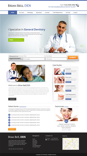 Web Design par OM pour Brian Bell, DDS | Design : #3596813