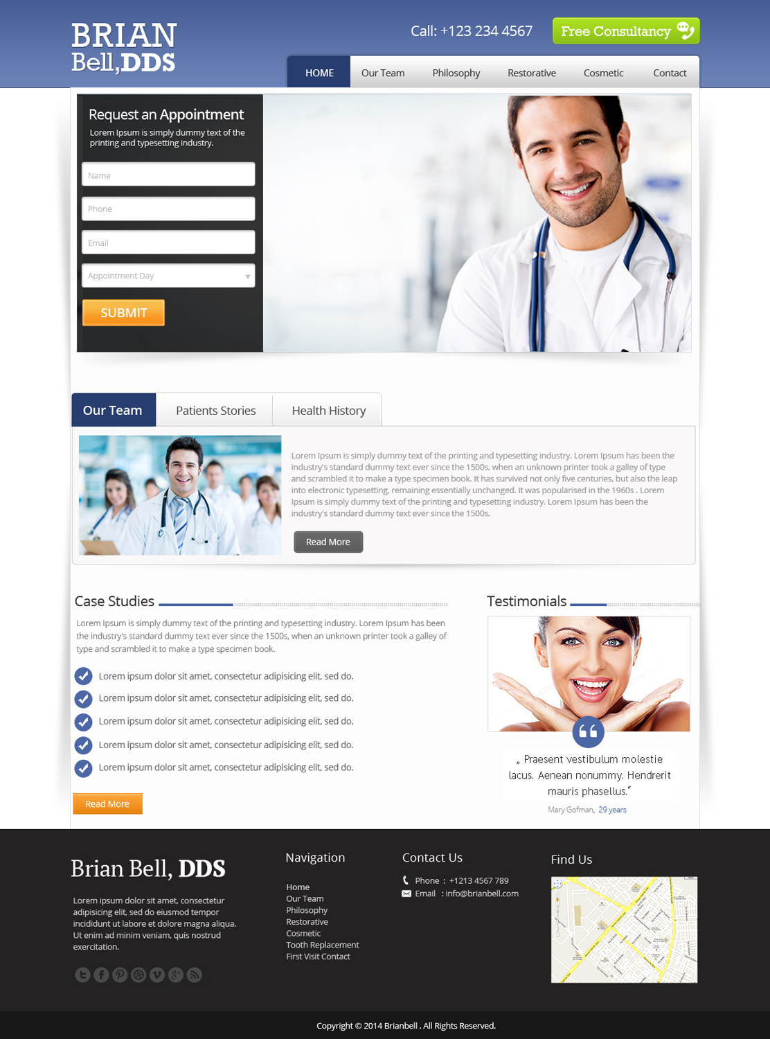 Diseño Web por OM para Brian Bell, DDS | Diseño #3596838