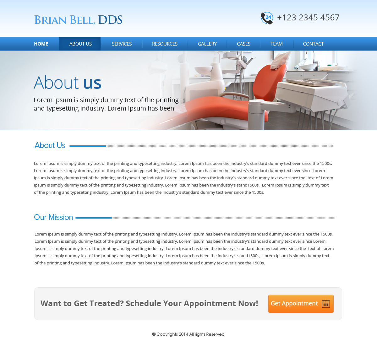 Web-Design von OM für Brian Bell, DDS | Design #3674854