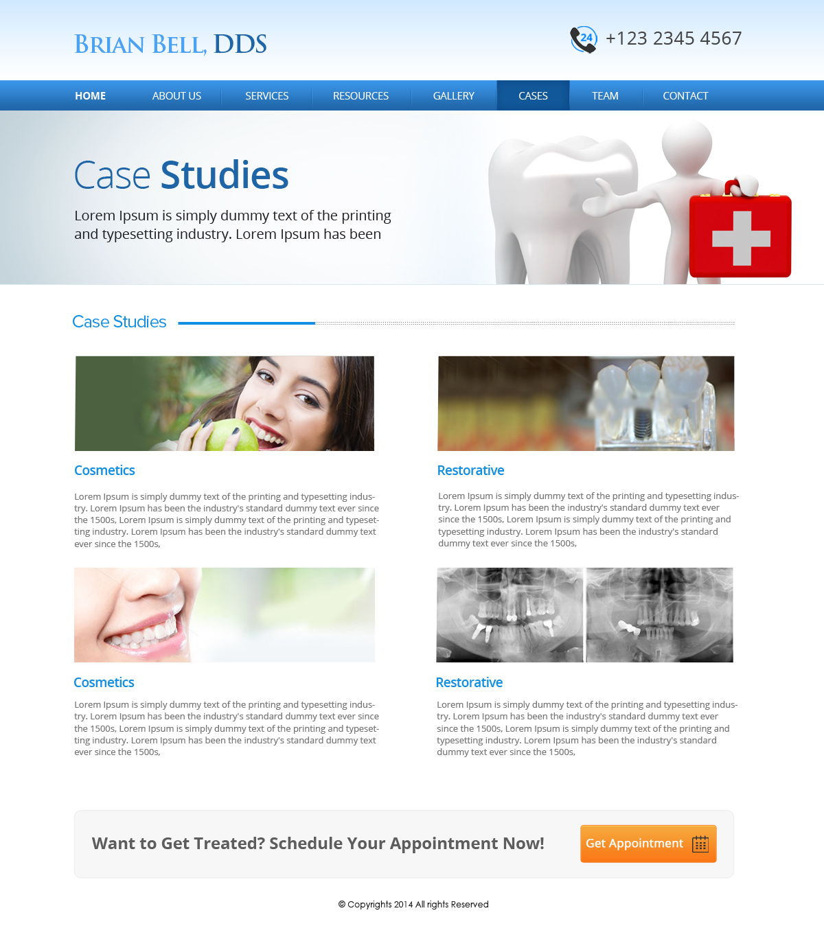 Web-Design von OM für Brian Bell, DDS | Design #3674869