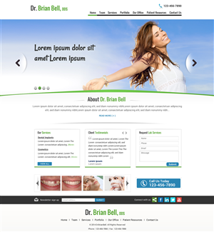 Web Design par Sbss pour Brian Bell, DDS | Design : #3620602