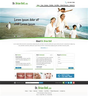 Web Design par Sbss pour Brian Bell, DDS | Design : #3620607