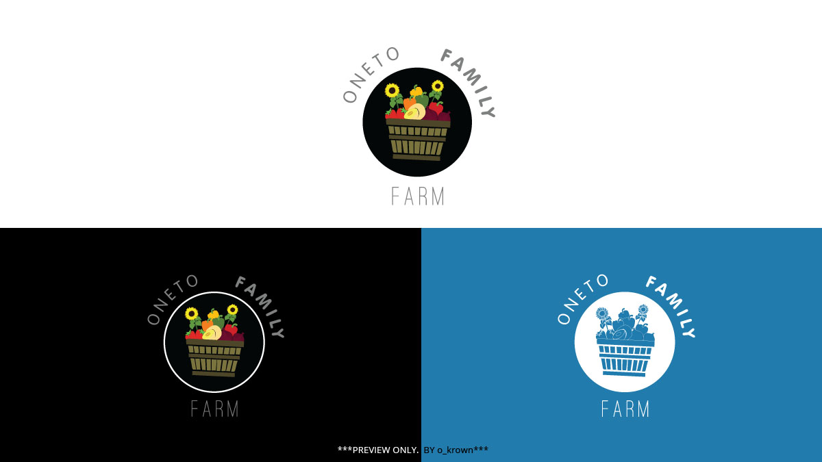 Logo Design by o_krown for Oneto Family Farm | Design #3570812