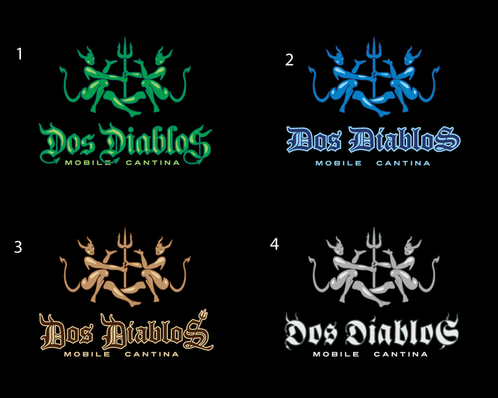 Logo Design by Yuri Podoba for Dos Diablos | Design #935953