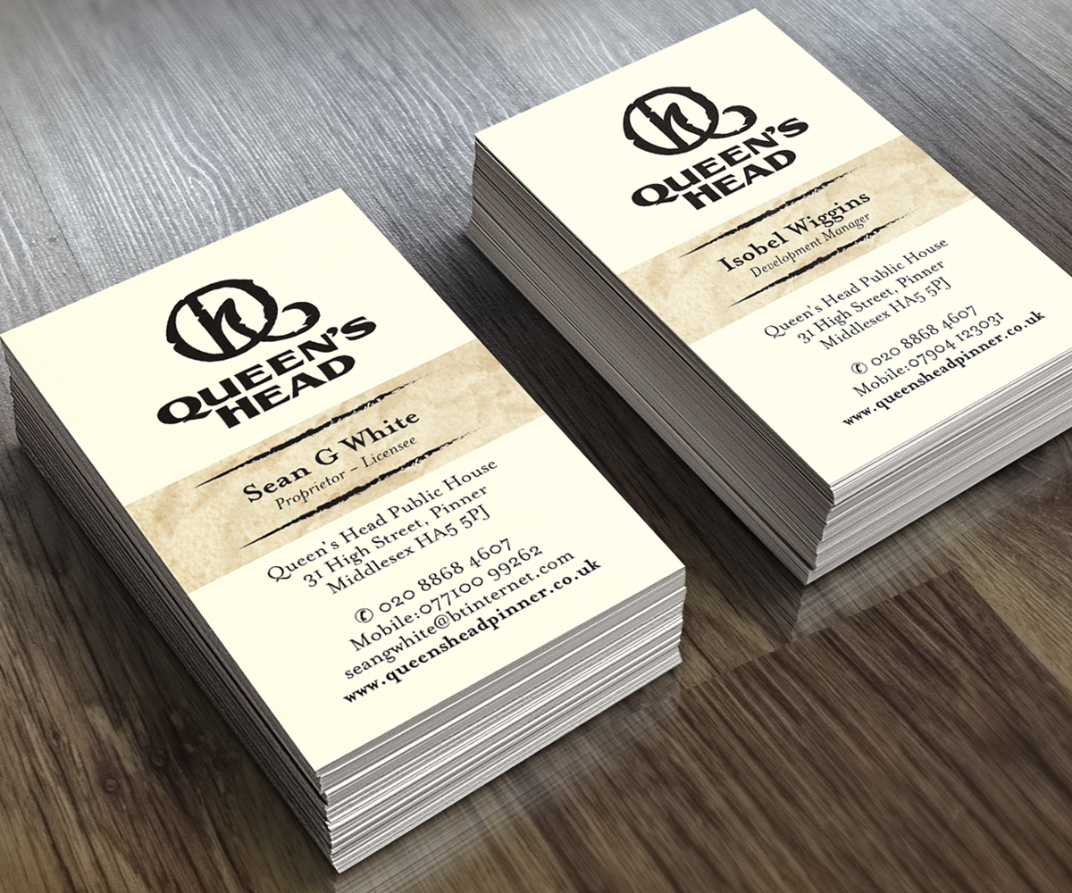 Design de Carte de Visite par see why pour Queen's Head | Design : #3642993