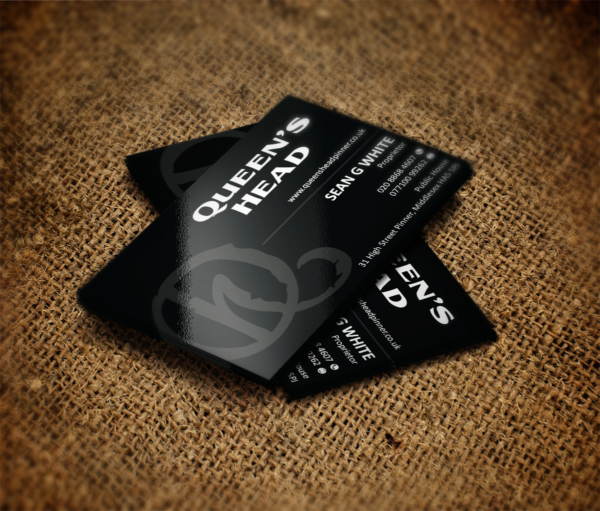 Business Card Design by MT for Queen's Head | Design #3600450