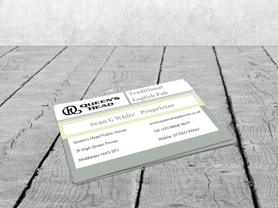 Business Card Design by isabel paoli for Queen's Head | Design #3565537