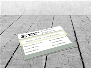 Design de Carte de Visite par isabel paoli pour Queen's Head | Design : #3565541