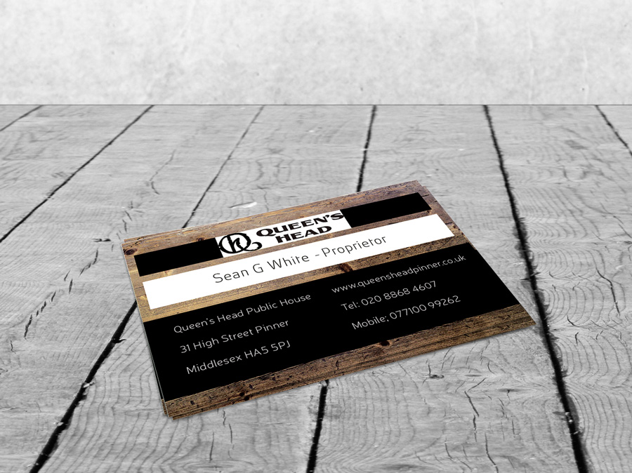 Business Card Design by isabel paoli for Queen's Head | Design #3566913