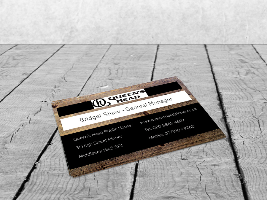 Business Card Design by isabel paoli for Queen's Head | Design #3566925