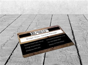 Design de Carte de Visite par isabel paoli pour Queen's Head | Design : #3566925
