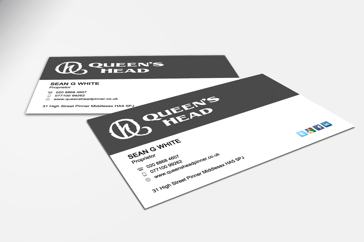 Design de Carte de Visite par Sarah Mathews pour Queen's Head | Design #3567384