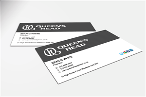 Design de Carte de Visite par Sarah Mathews pour Queen's Head | Design : #3567384