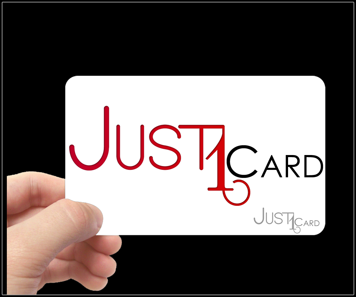Logo Design by Hafiz Mohammad Yaseen Amin for Just1-Card | Design #3634783