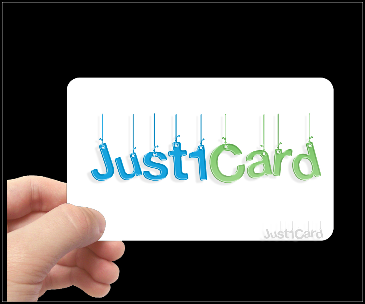 Logo Design by Hafiz Mohammad Yaseen Amin for Just1-Card | Design #3643255