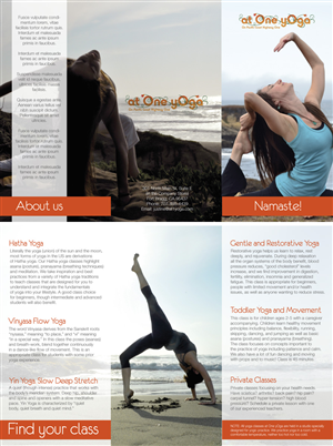 Print-Design von Freelas für at One yOga | Design: #3591583