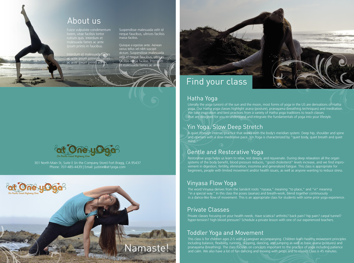 Print Design by Freelas for at One yOga | Design #3591586