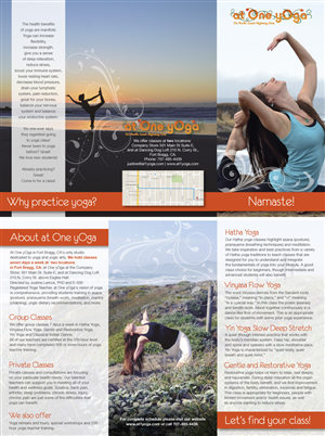 Print-Design von Freelas für at One yOga | Design: #3604655