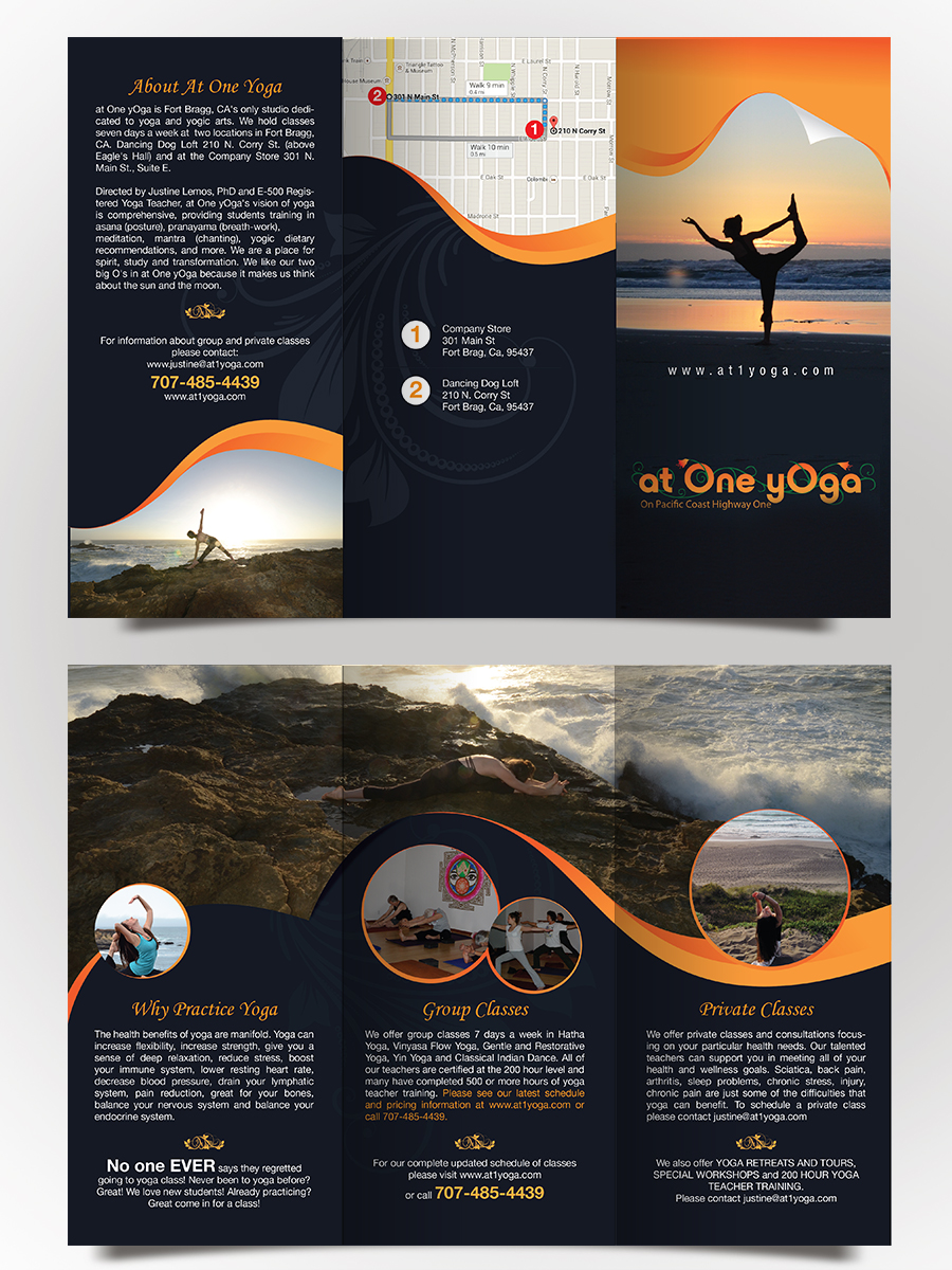 Diseño de Impresos por mrlee.dz90 para at One yOga | Diseño #3640936