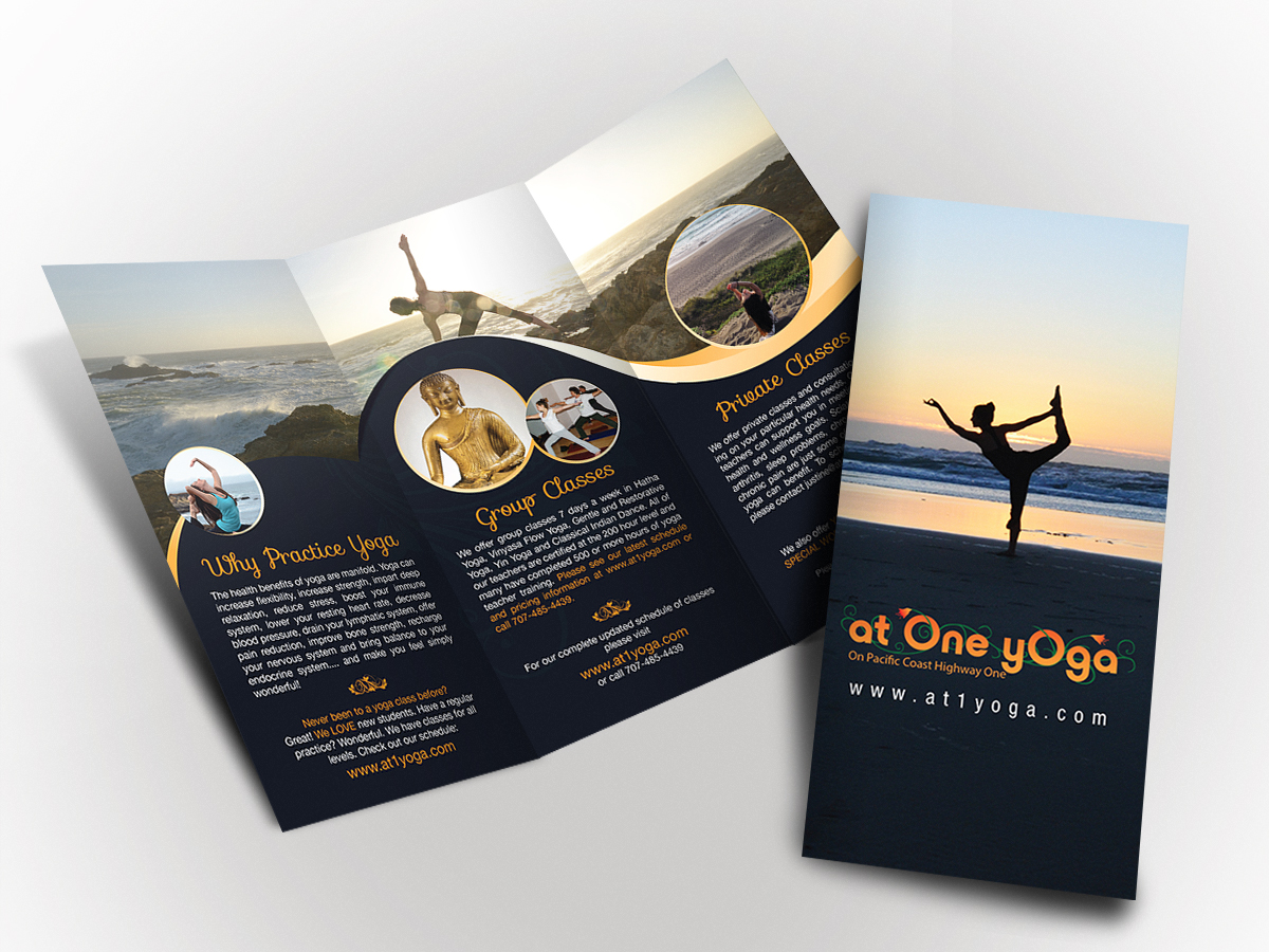 Diseño de Impresos por mrlee.dz90 para at One yOga | Diseño #3653728