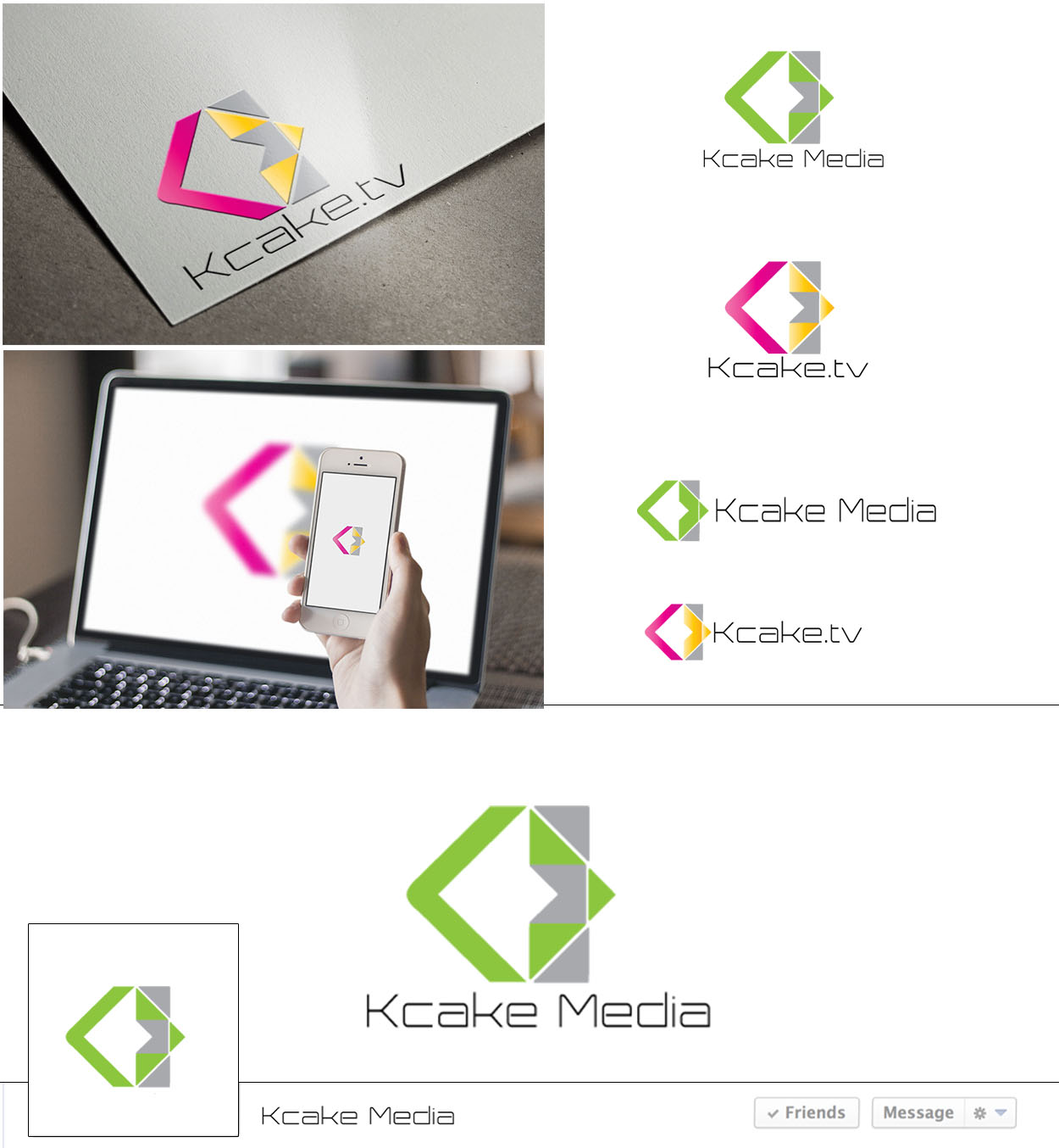 Logo Design by Gentle Spring Rain for Kcake Media | Design: #3642735