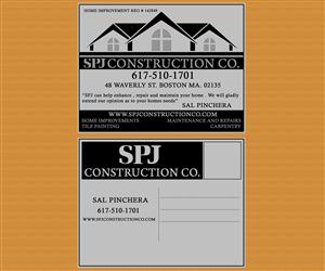 SPJ CONSTRUCTION CO POSTCARD DESIGN | Postcard Design by Sajin
