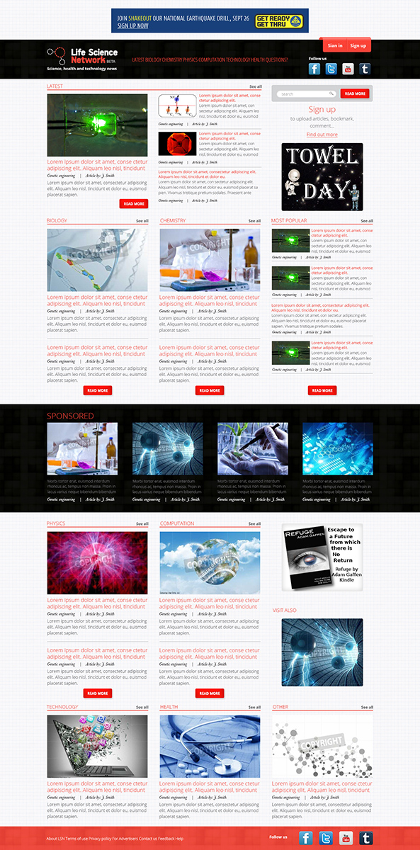 Web Design by designbox for Life Science Network gGmbH | Design #3589769