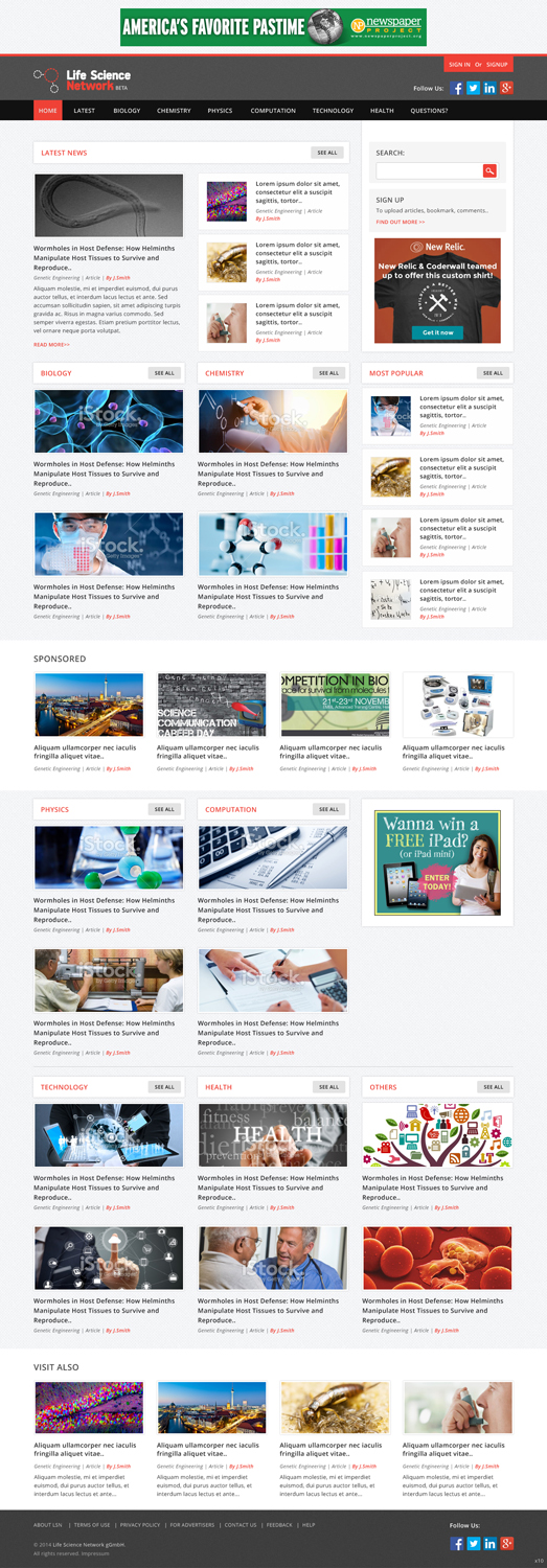 Web Design by pb for Life Science Network gGmbH | Design #3578581