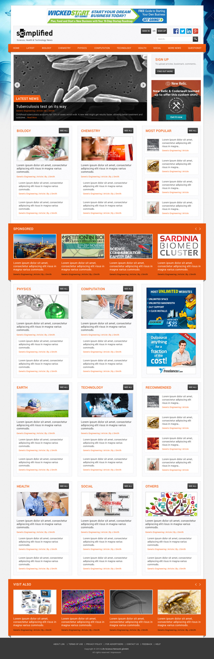 Diseño Web por Atom para Life Science Network gGmbH | Diseño #3661084