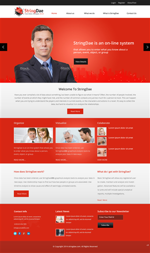 Web Design by pb for StringDae Inc. | Design: #3595239
