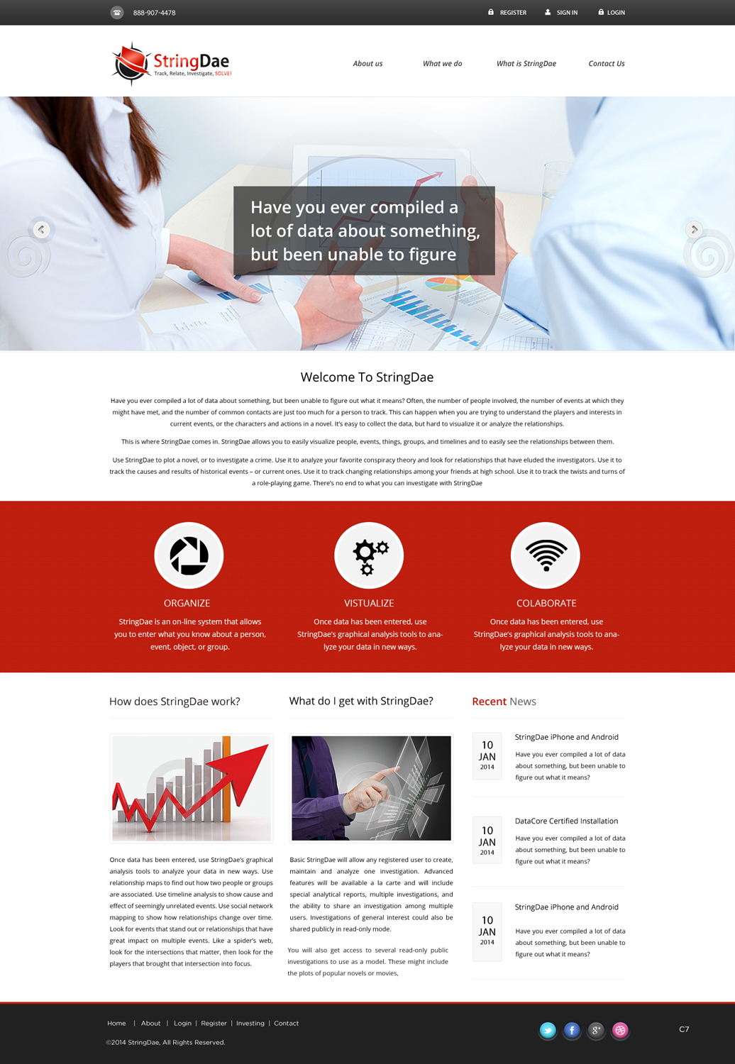Web Design by pb for StringDae Inc. | Design #3595264