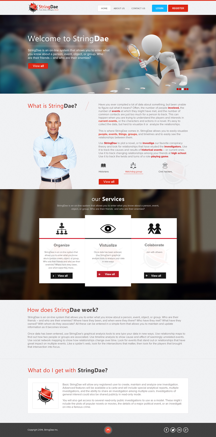 Web Design by the-lion-king for StringDae Inc. | Design #3581788