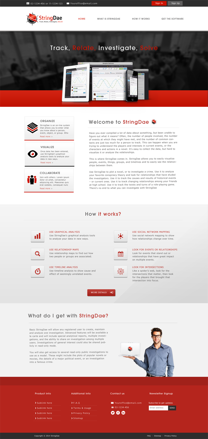 Web Design by JM for StringDae Inc. | Design #3592541