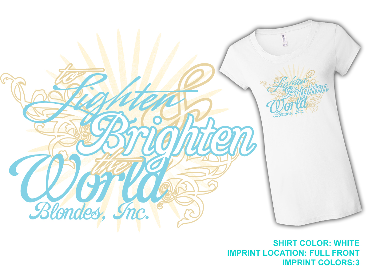 Design de T-shirt par Arcane Creative Design pour Blondes Inc. | Design #893007