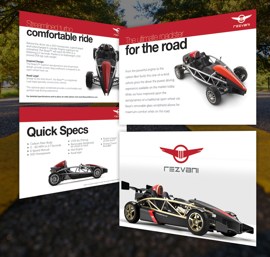 Design de Brochure par ProGravix pour Rezvani Motors | Design #3599589
